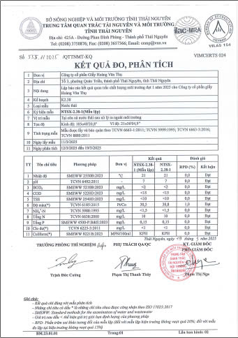 KQ PT Nuoc Thai
